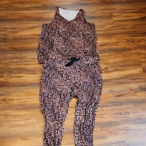 Torrid Leopard Print Women's Pajama Joggers Set, Sz 2